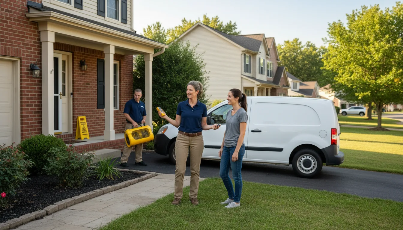 Residential water damage restoration in Echo, LA